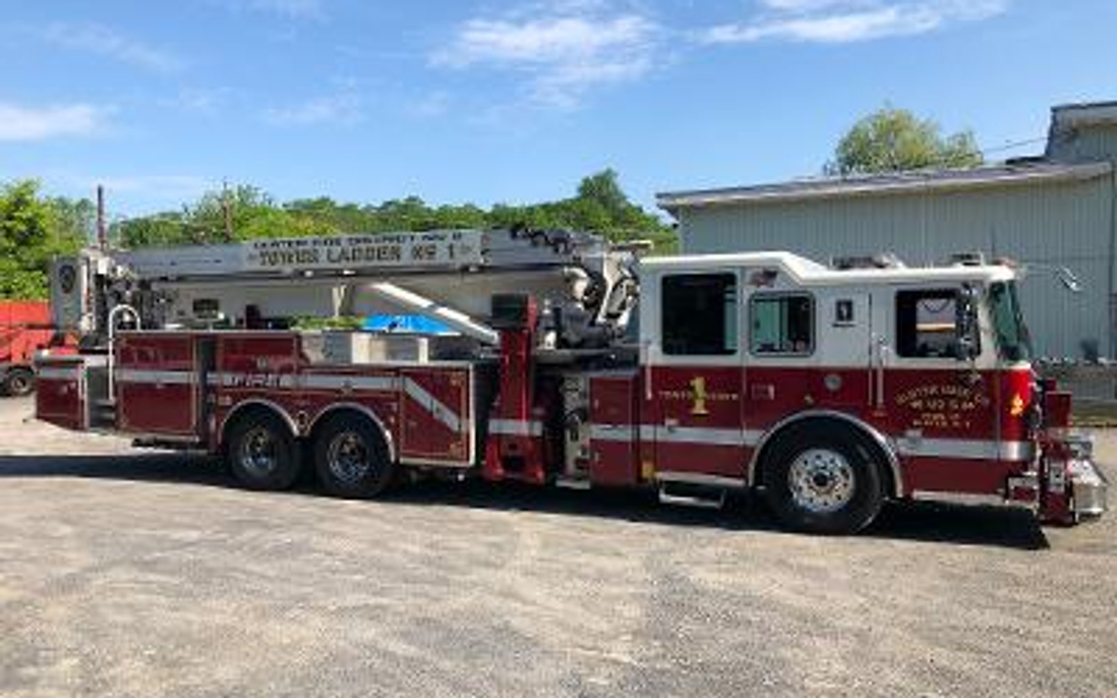 Truck in the paint booth